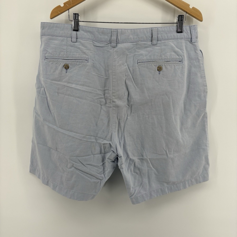 Polo Ralph Lauren Men's 38 Light Blue Tyler Chino Shorts Pleated 90s Preppy - Picture 2 of 7